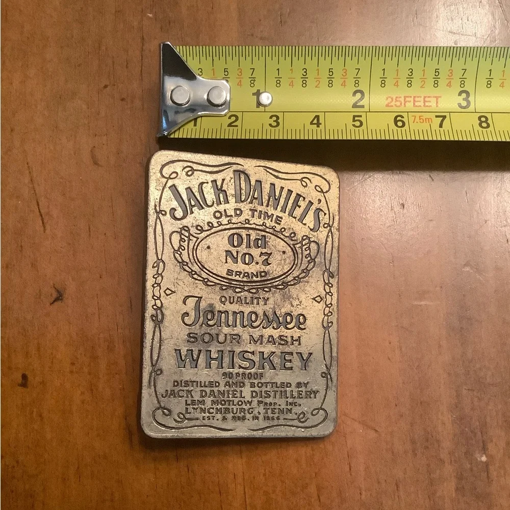 Rare Vintage Jack Daniels Old Time No. 7 Belt Buckle